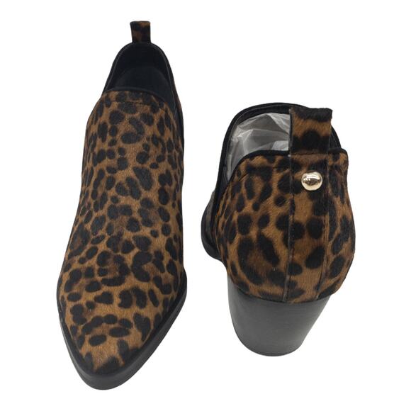 MARC FISHER  Dalaran  Leopard Calf Hair Pointed Toe Ankle Booties 7.5 Women's - Picture 7 of 13